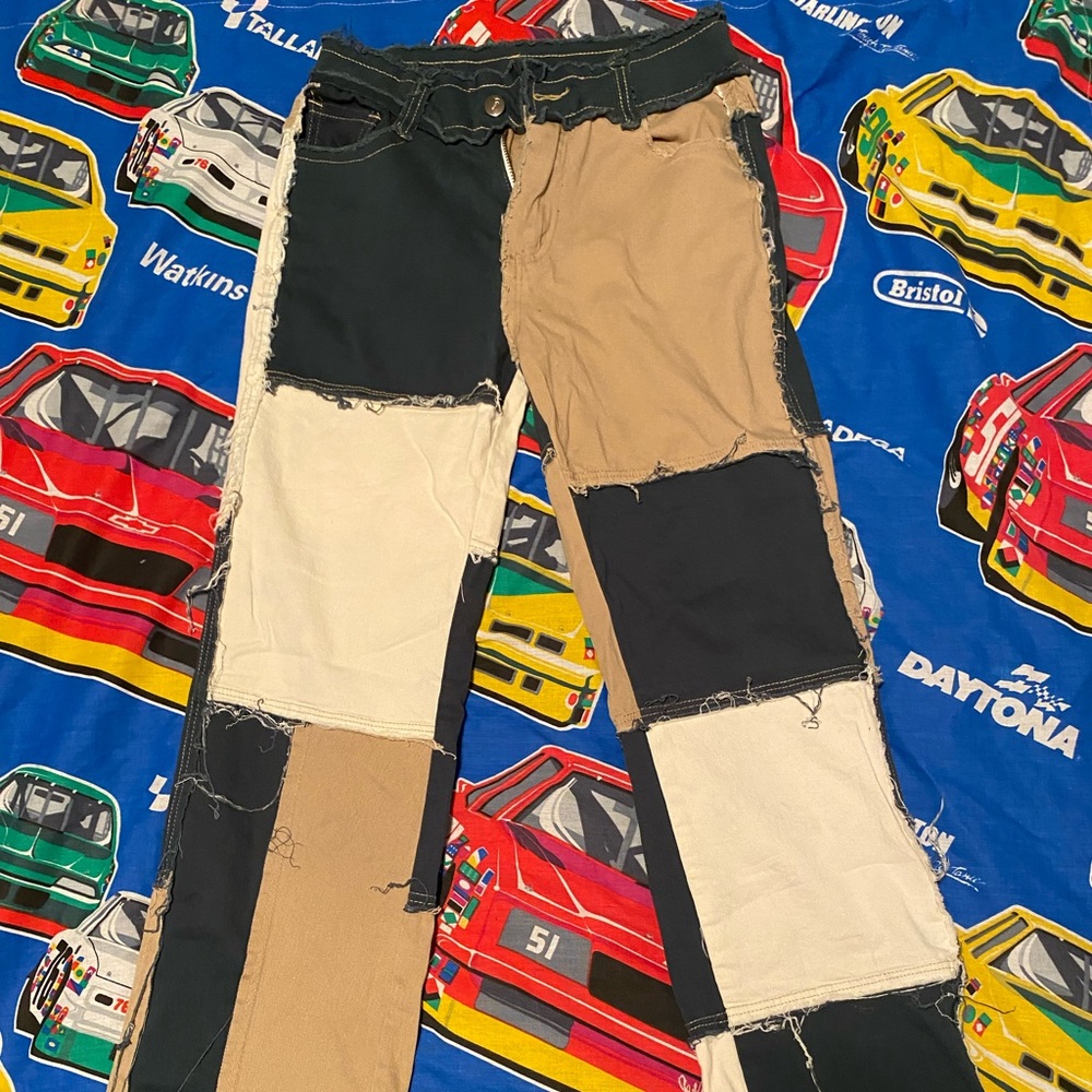 Patch work pants - Picture 2 of 4